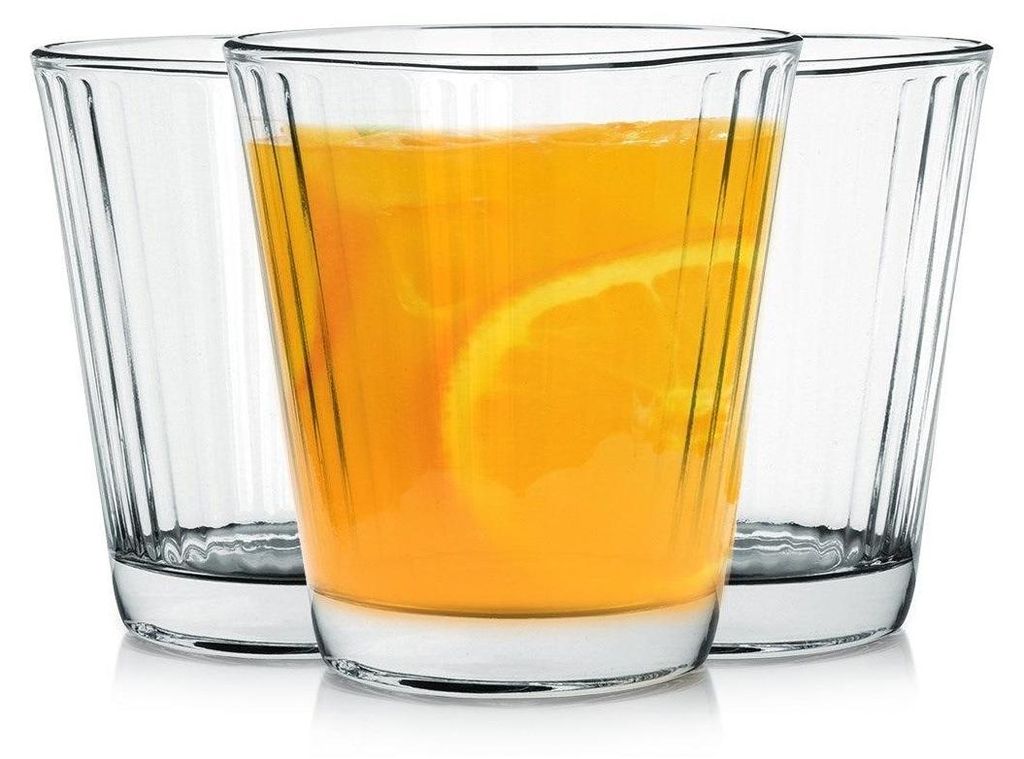 Sada troch pohárov, 220 ml, hrubé priehľadné sklo Obrázok produktu 