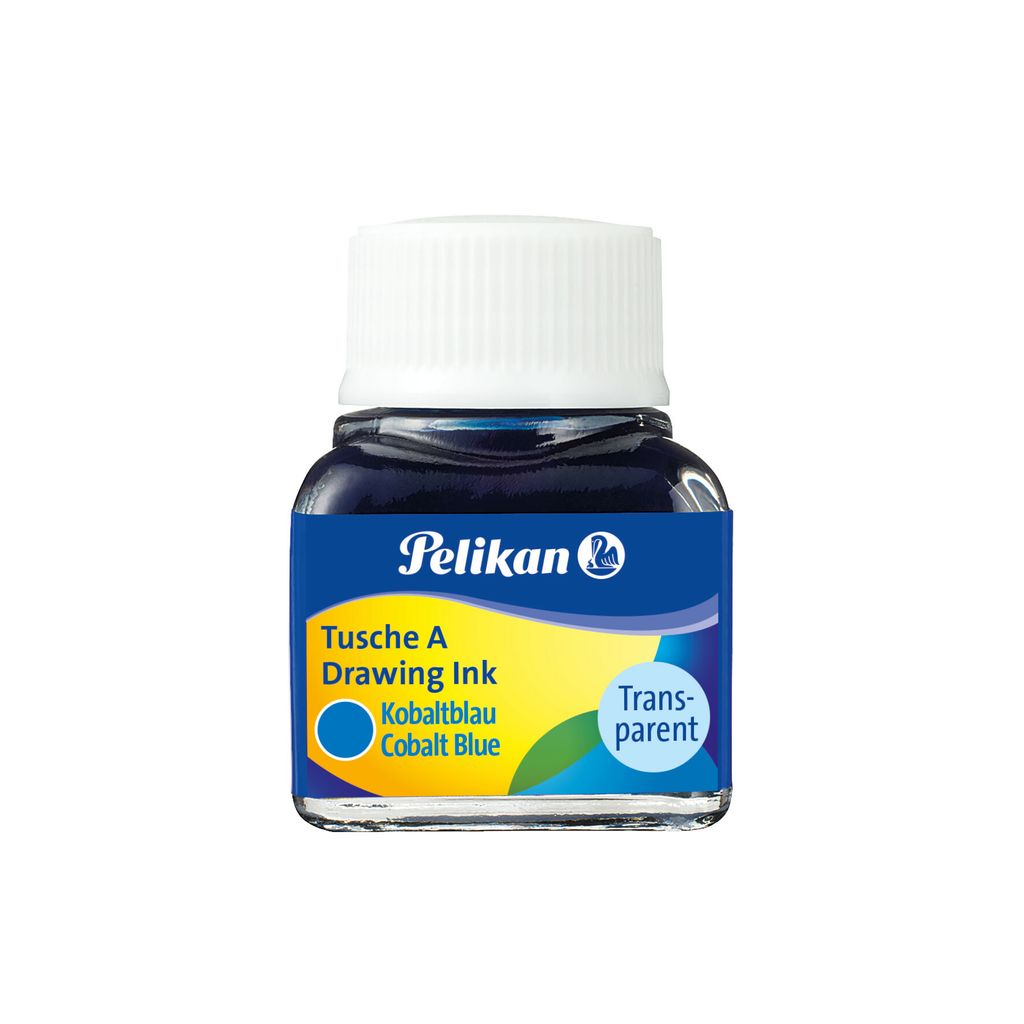 Pelikan 201574 Tusche A 523, Glas, 10 ml, kobaltblau