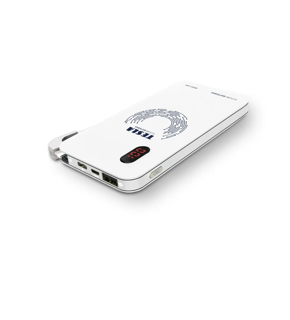 Chargeur Externe Tesla QI 10 8000 mAh - Solution d'Énergie Mobile OSFA