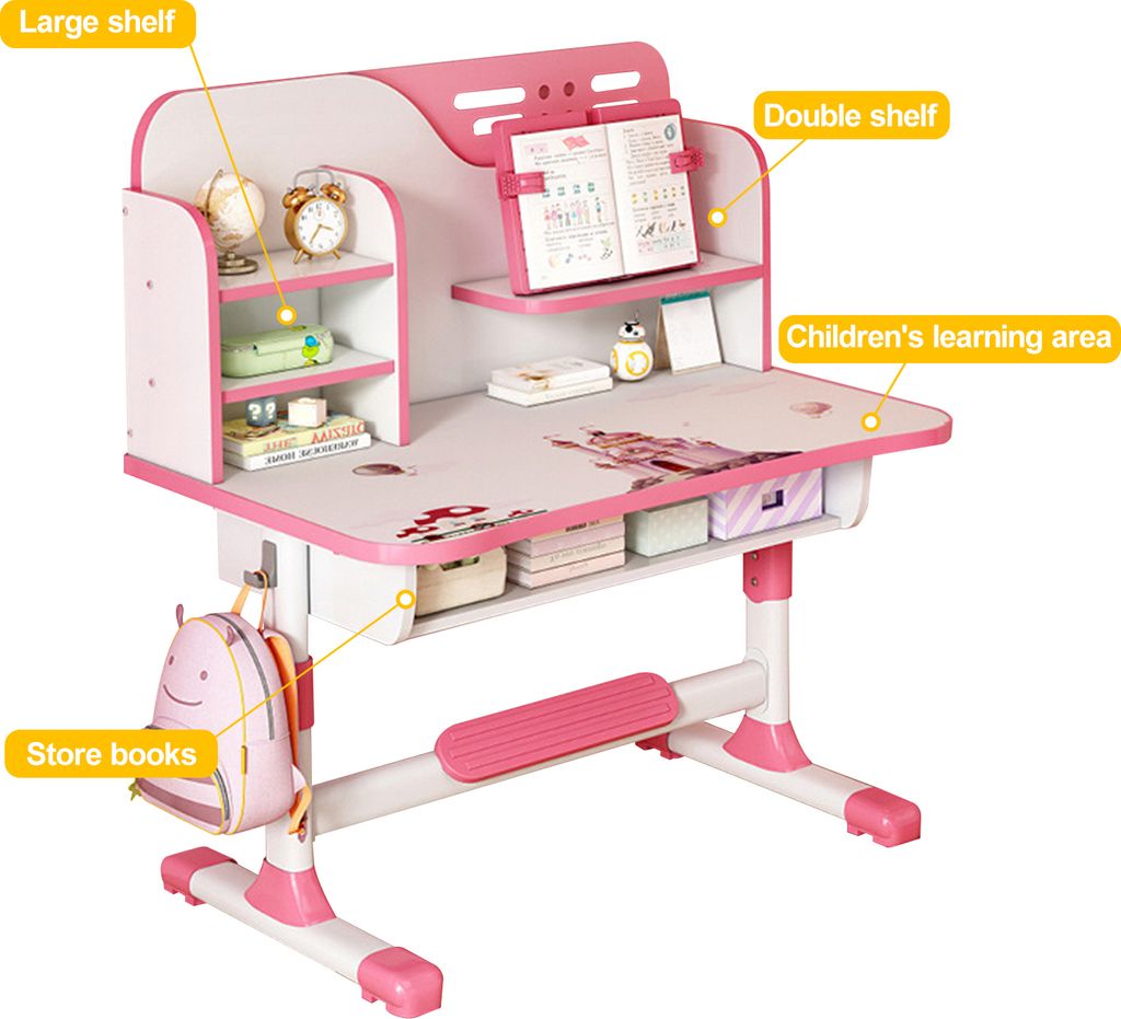 Produktbild von Premier Housewares Kinder Schreibtisch-Set, Mit Tisch Und Stuhl, 57 X