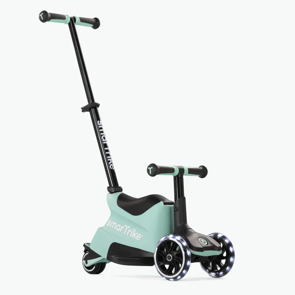 Smartrike Xtend Scooter 3 en 1 évolutive avec siège amovible Soft Green