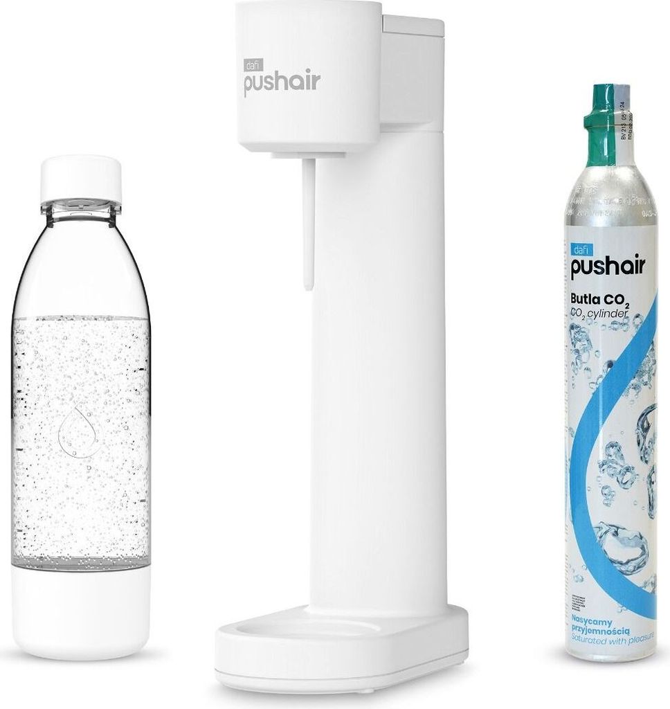 PUSHAIR saturatore d'acqua Dafi bianco sifone + cartuccia Immagine del prodotto 