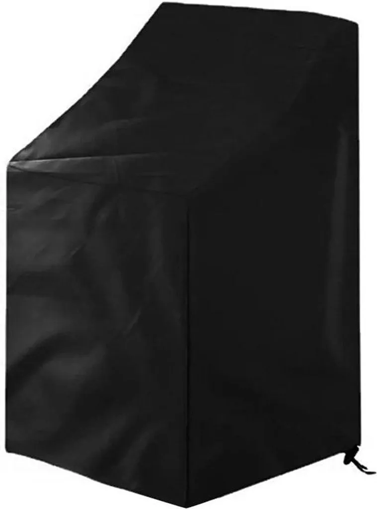 Housse de chaise de jardin imperméable Oxford 210D Noir 64x64x120 cm