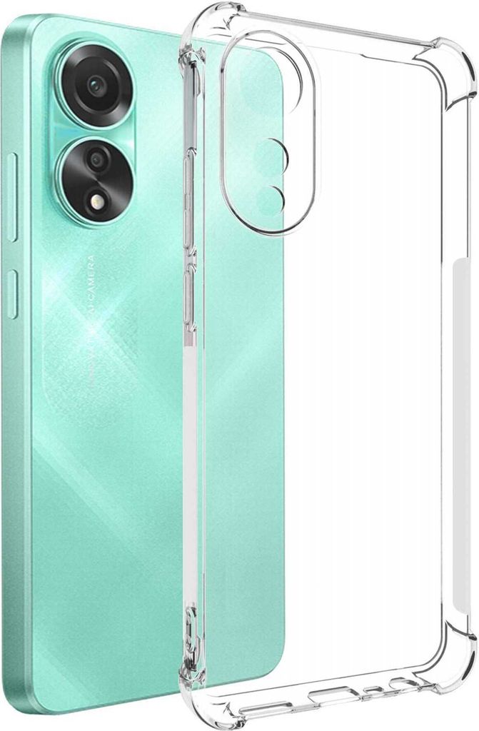 TPU Hülle Clear Armor Soft Case für Oppo A78 4G (CPH2565, 6.43'') - transparent