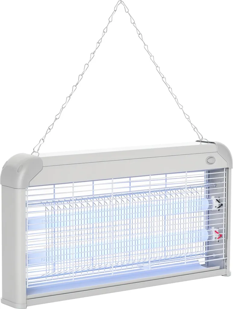 Outsunny Lampe Anti-moustique Électrique 30W UV Gris pour 60 m²