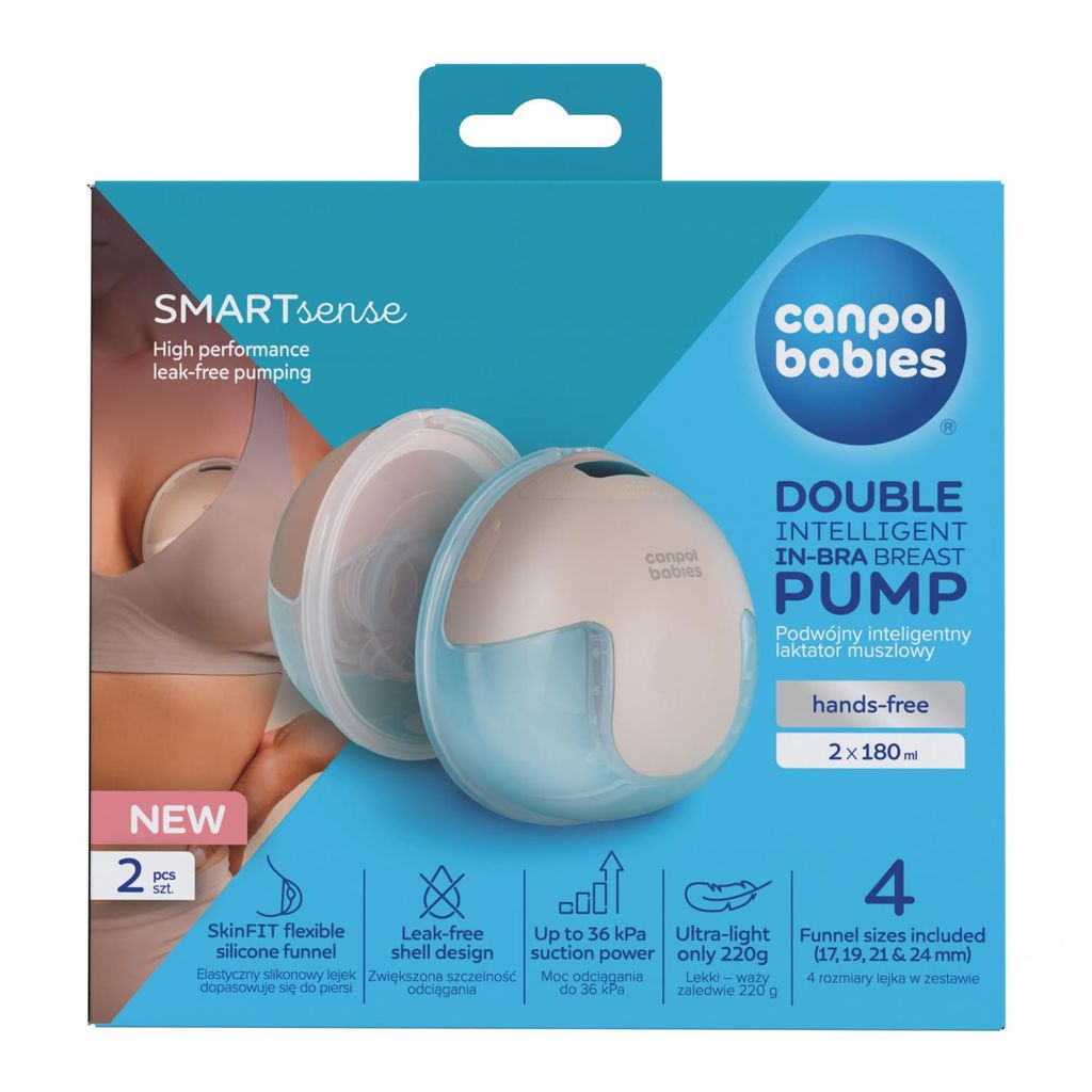 Canpol babies Tire-lait double smart shell SmartSense ultra Image du produit 