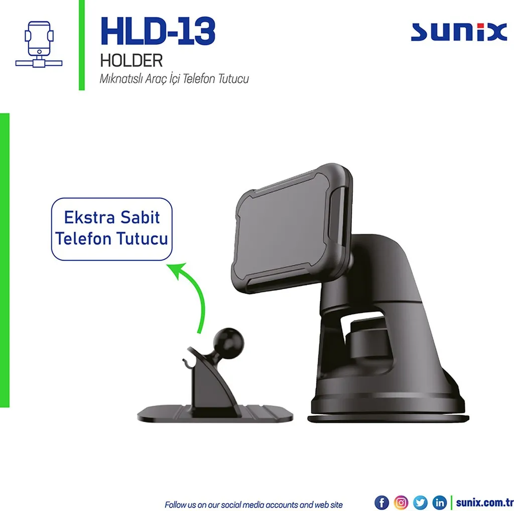Sunix Supporto Smartphone Magnetico Auto - Massima Tenuta N52