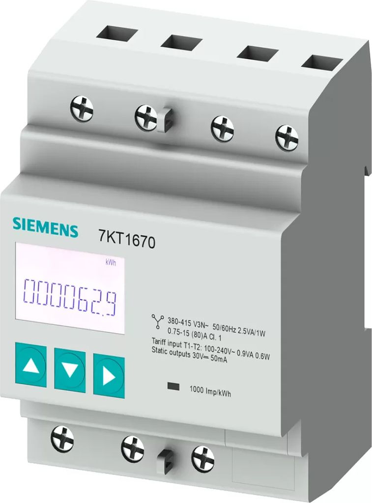 Siemens 7KT1665 Contatore trifase digitale 80 A (7KT1665) Immagine del prodotto 