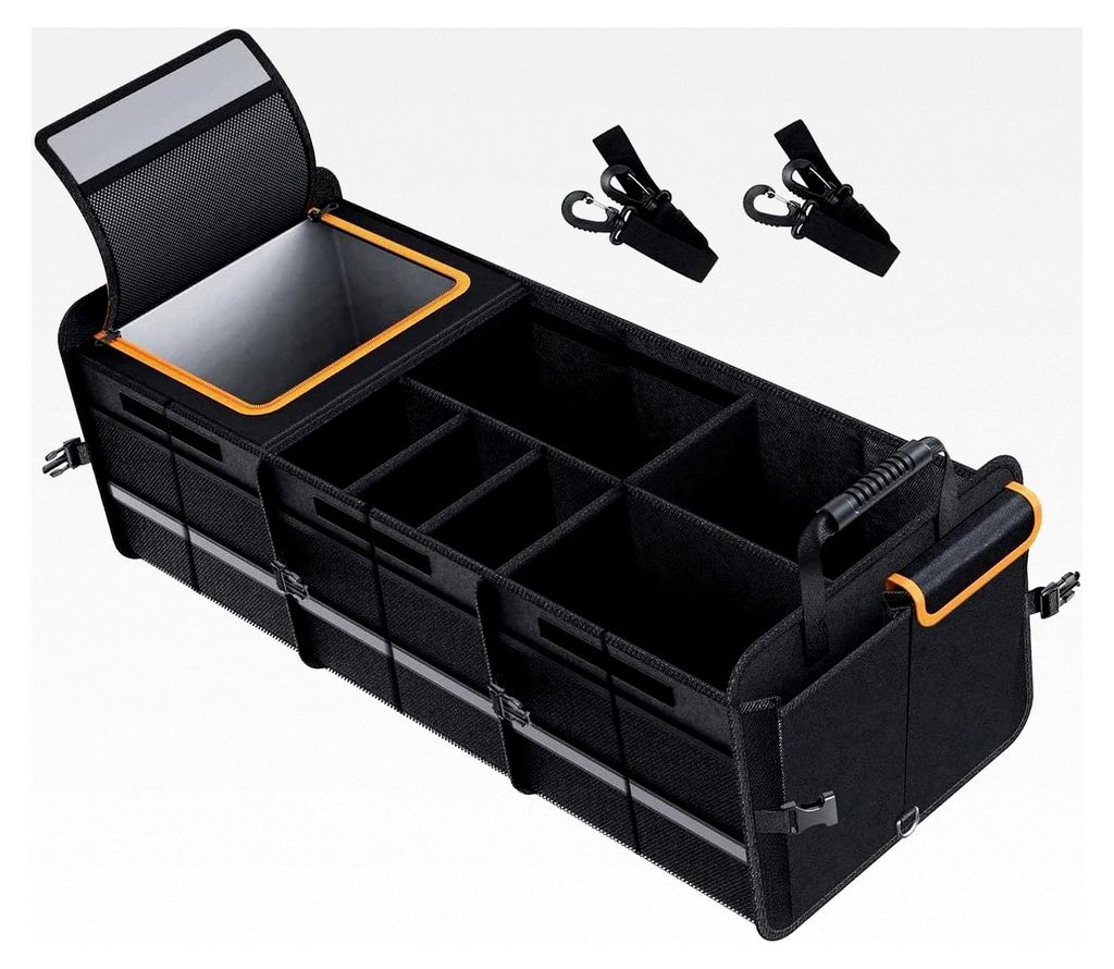 Kofferraum Organizer mit Deckel, zusammenklappbare Kofferraumtasche
