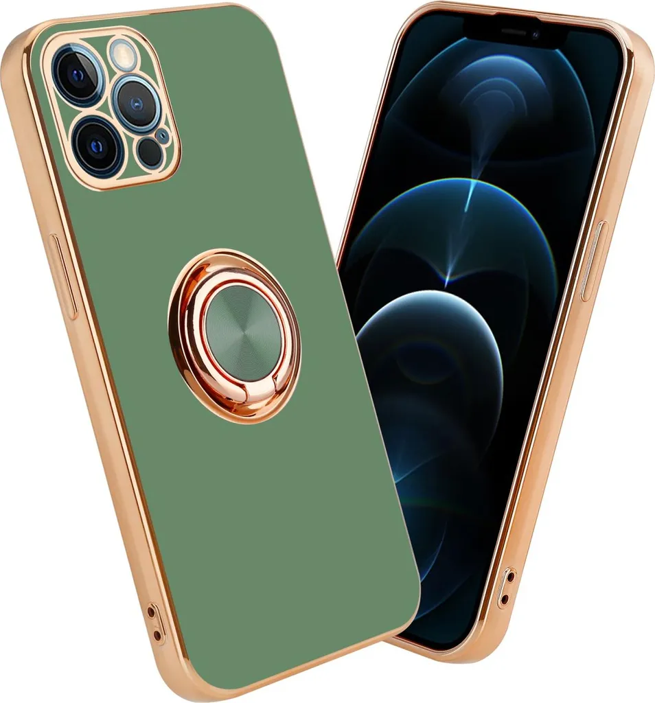 SORAKA Custodia per iPhone 12 Mini con supporto ad anello Custodia iPhone 12 Mini Paraurti morbido in TPU Copertura rigida in PC con piastra metallica per il supporto magnetico per auto del