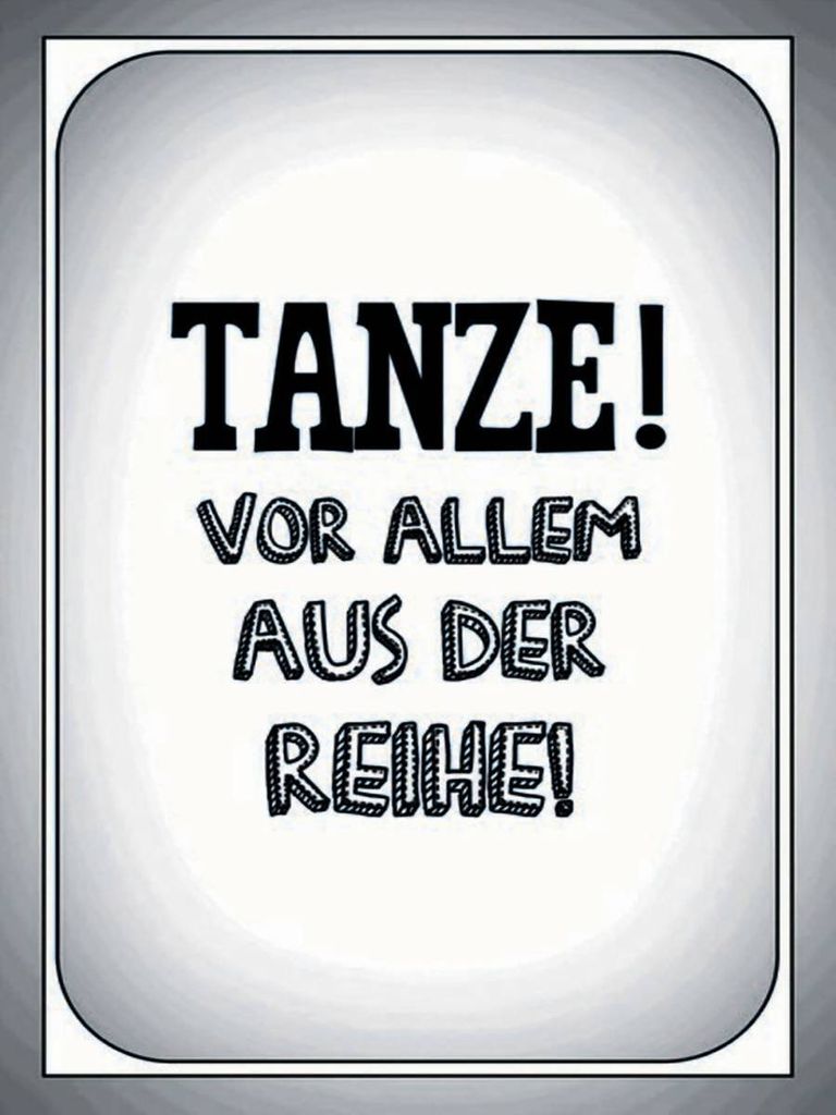 vianmo Holzschild 40x30 cm tanze vor allem aus der Reihe