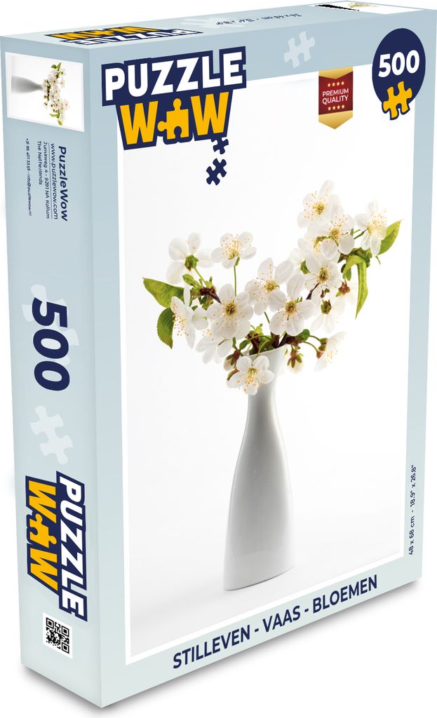 MuchoWow Puzzle 500 Teile Stilleben - Vase - Blumen - Denken - Spiel - Toy