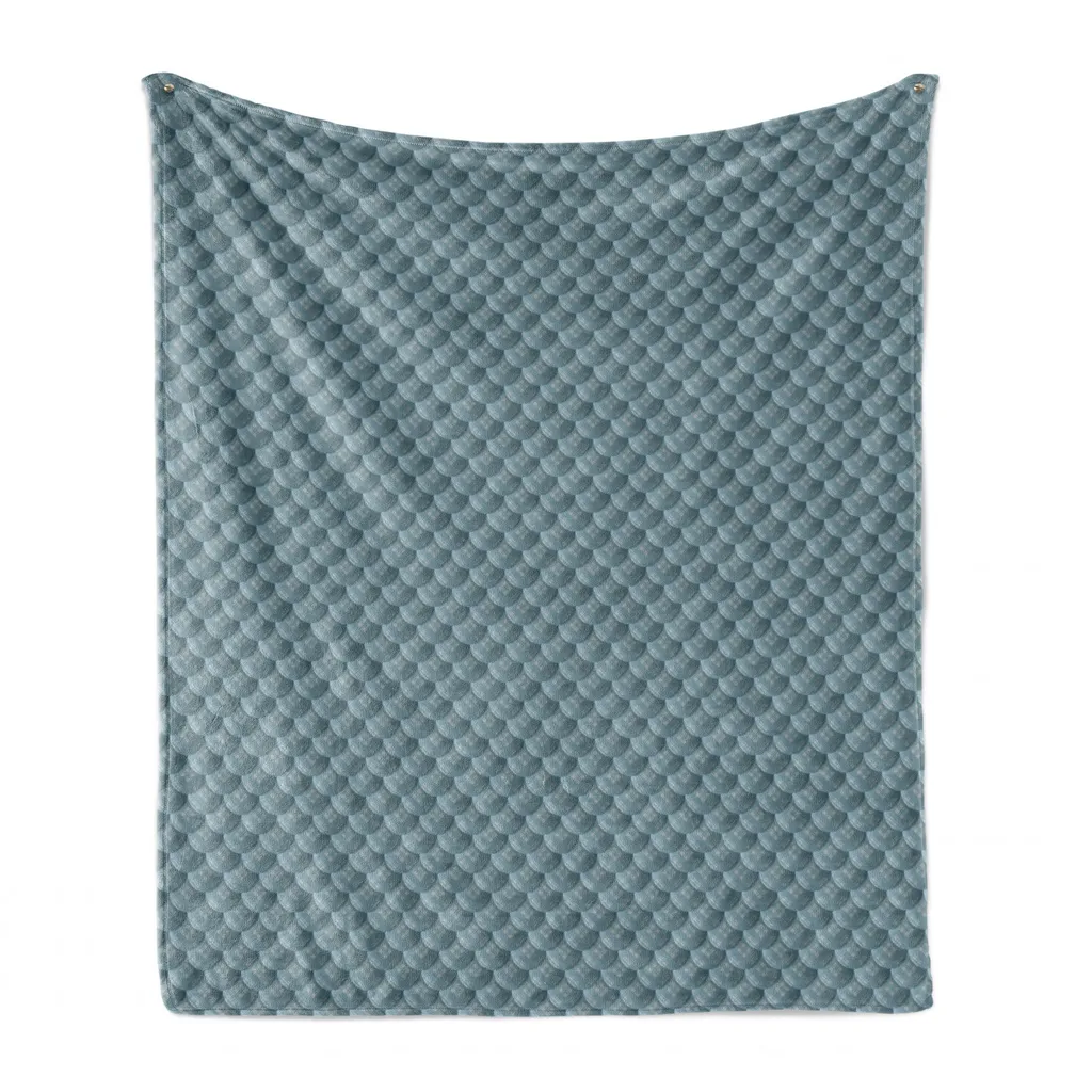 Offerta Coperta Abakuhaus Pile 125x175 - Morbida Flanella Blu Grigia