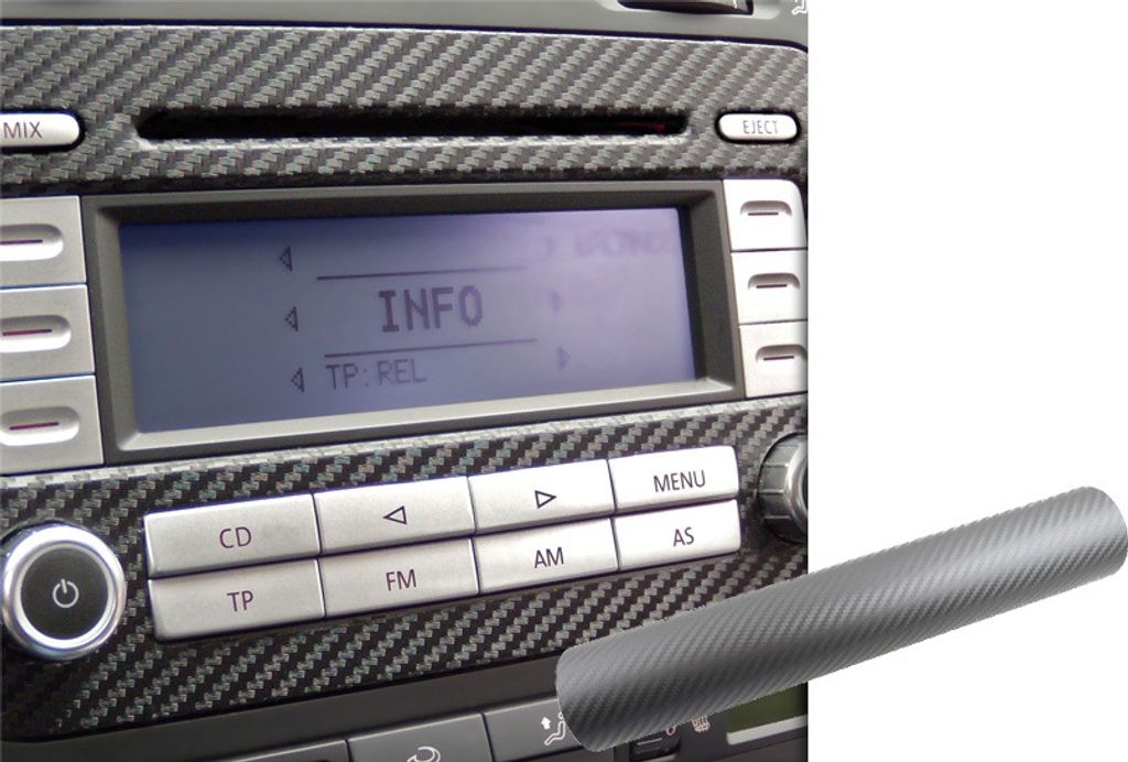 Premium Innenraum Zierleisten Dekor Blende Design Folie Auto Set in Carbon Grau
