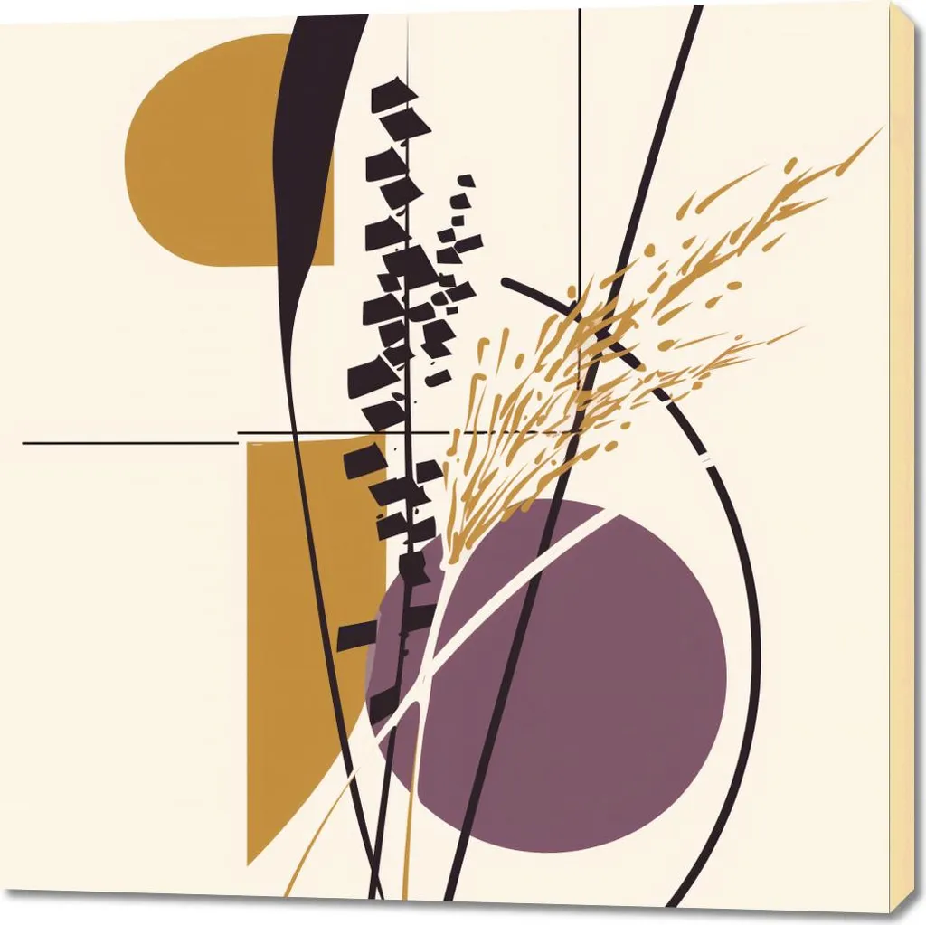 Danze Autunnali 100x100 - Quadro Moderno Materico per Living Luxury