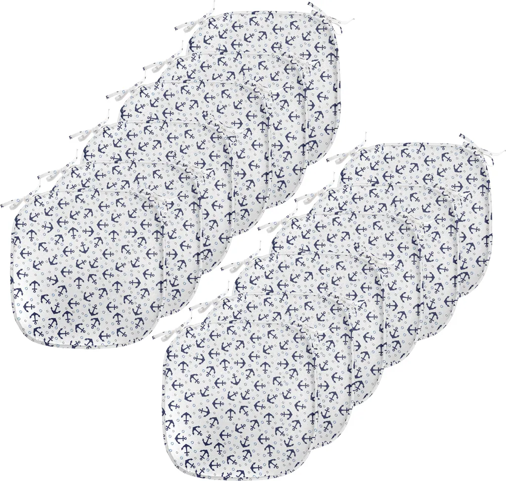 Cuscini Esterno e Interno 40x40 ABAKUHAUS - Impermeabili Blu 12pz