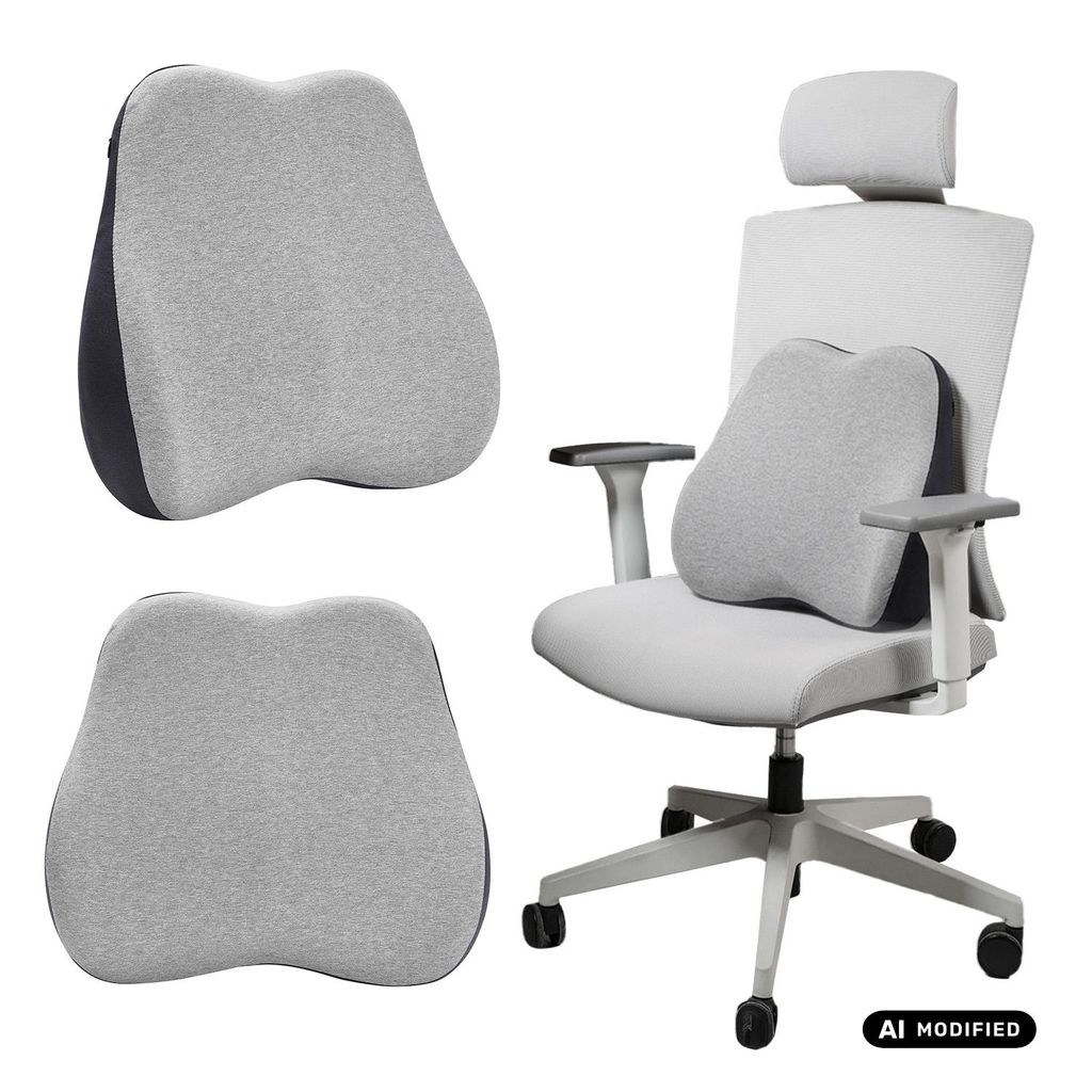 Lendenkussen van traagschuim voor bureaustoel. Ergonomisch Productafbeelding 
