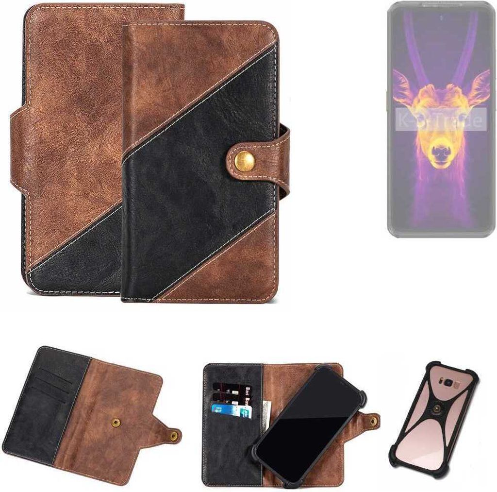 K-S-Trade Handyhülle Schutzhülle Bookstyle Case kompatibel mit Ulefone Armor 25T Pro 5G Klapphülle Cover Hülle Schutztasche 1x