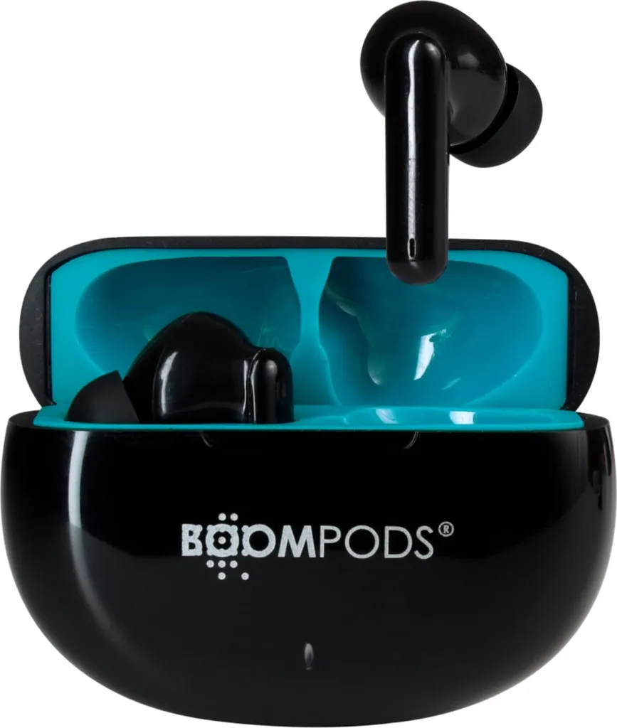 Écouteurs Boompods Skim Bluetooth TWS avec Micro ENC Noir sans Fil