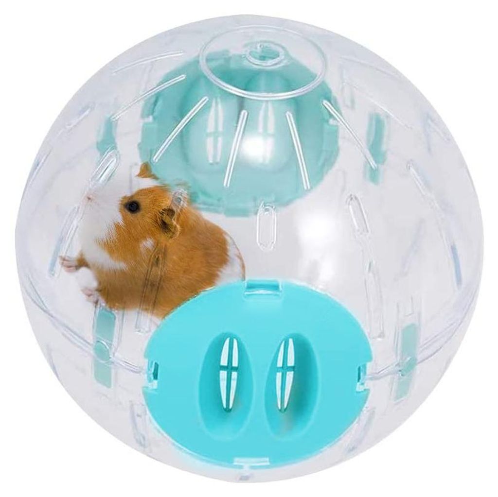 Hamsterkugel, 14,5 cm, transparente Laufkugel für Hamster und Mäuse, Kunststoffspielzeug. Vertreibt Langeweile und fördert die Aktivität.