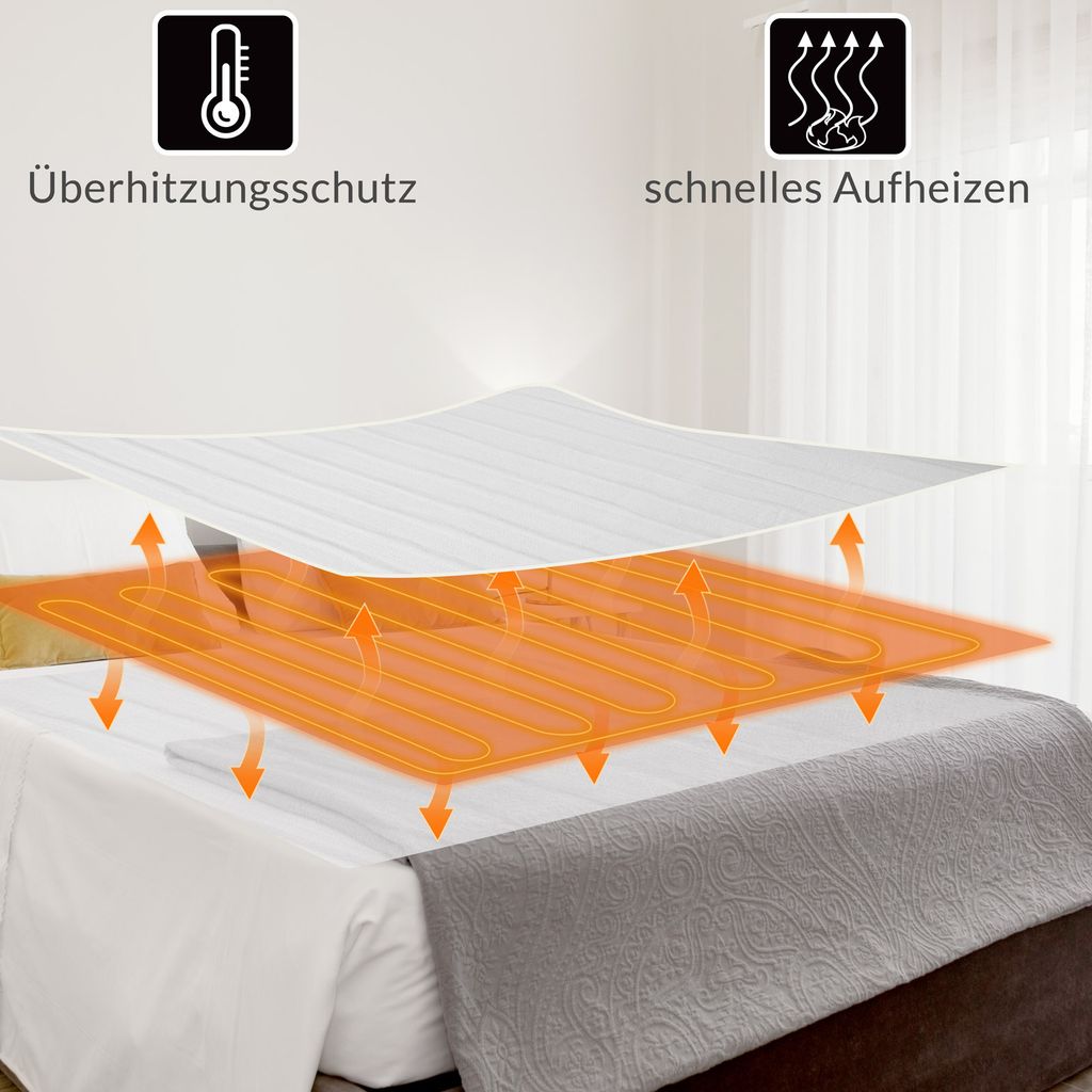 Vyhřívaná televizní deka 150 x 80 cm | bílá Obrázek produktu 11