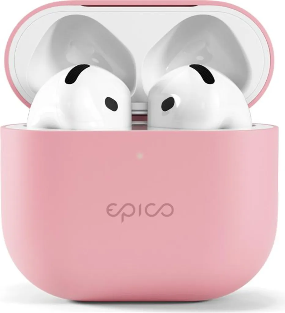 Étui en silicone Epico pour AirPods 4 Rose - Protection ajustée et douce