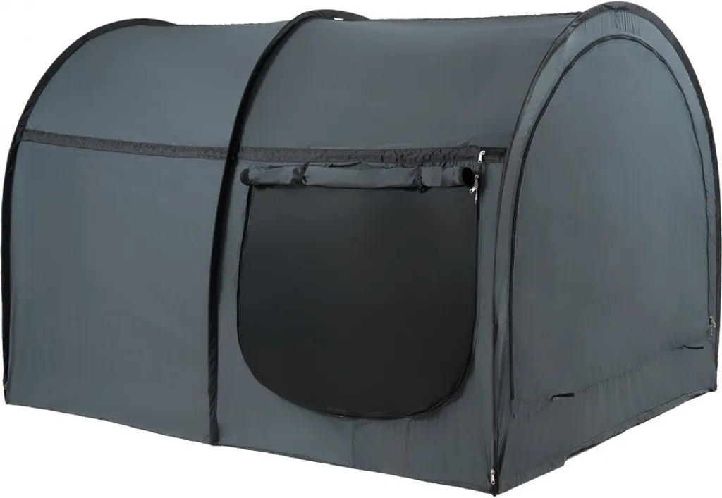 Tente de lit 4 portes ciel de lit respirant 190x137x119 cm pour dortoir