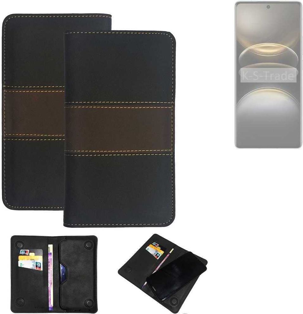 K-S-Trade Hülle Handyhülle kompatibel mit Vivo X100s Schutzhülle Walletcase Bookstyle Tasche Schutz Case Handytasche Wallet Cover Kunstleder