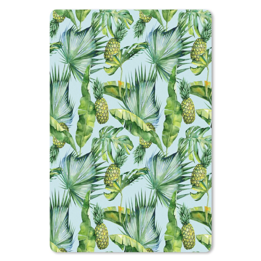 MuchoWow Mauspad Mousepad Blätter - Ananas - Vintage 18x27 cm - Mousepads - Maus Mat - Pad - Mausunterlage