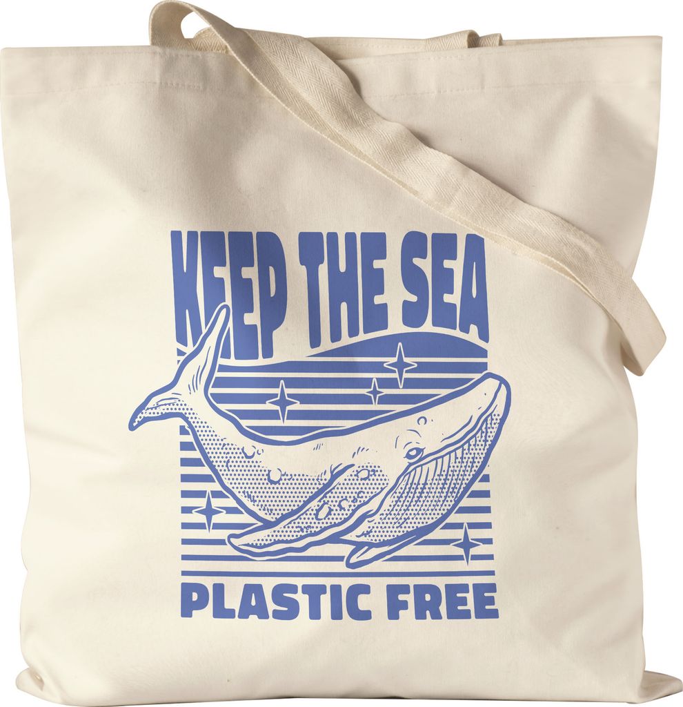 Keep The Sea Plastic Free Jutebeutel Stoffbeutel Canvas Strohhalm Plastik Wal Pottwal Blauwal Tierschutz Umwelt Meere
