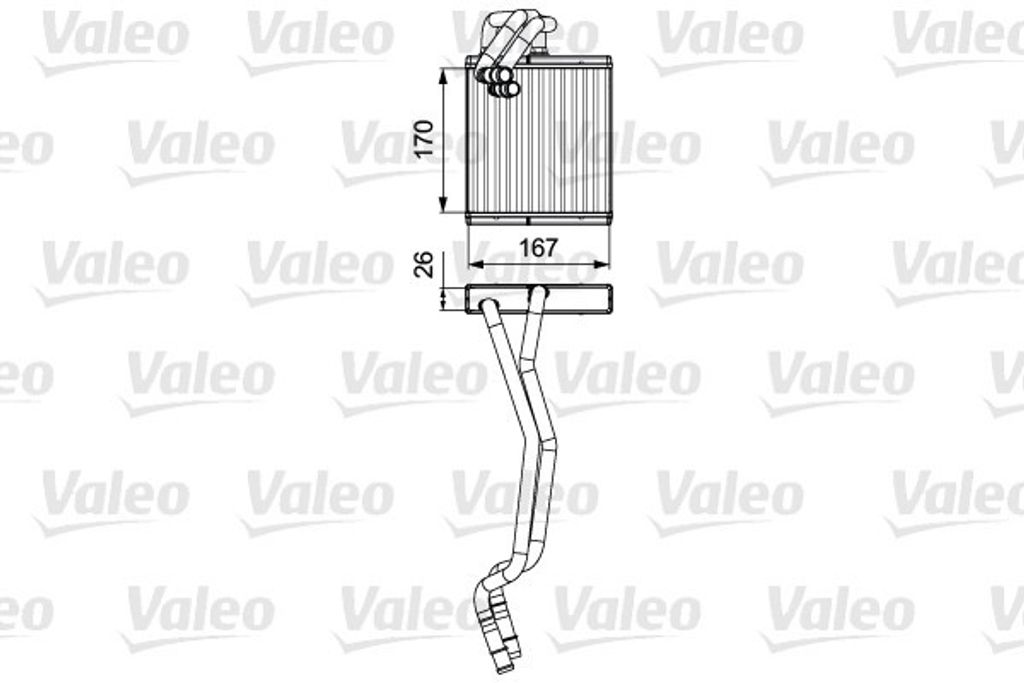 VALEO 811509 Wärmetauscher Innenraumheizung Kühler für FORD Fiesta Mk6 Schrägheck (JA8, JR8) Fiesta Mk6 Kastenwagen Fiesta Mk6 Limousine