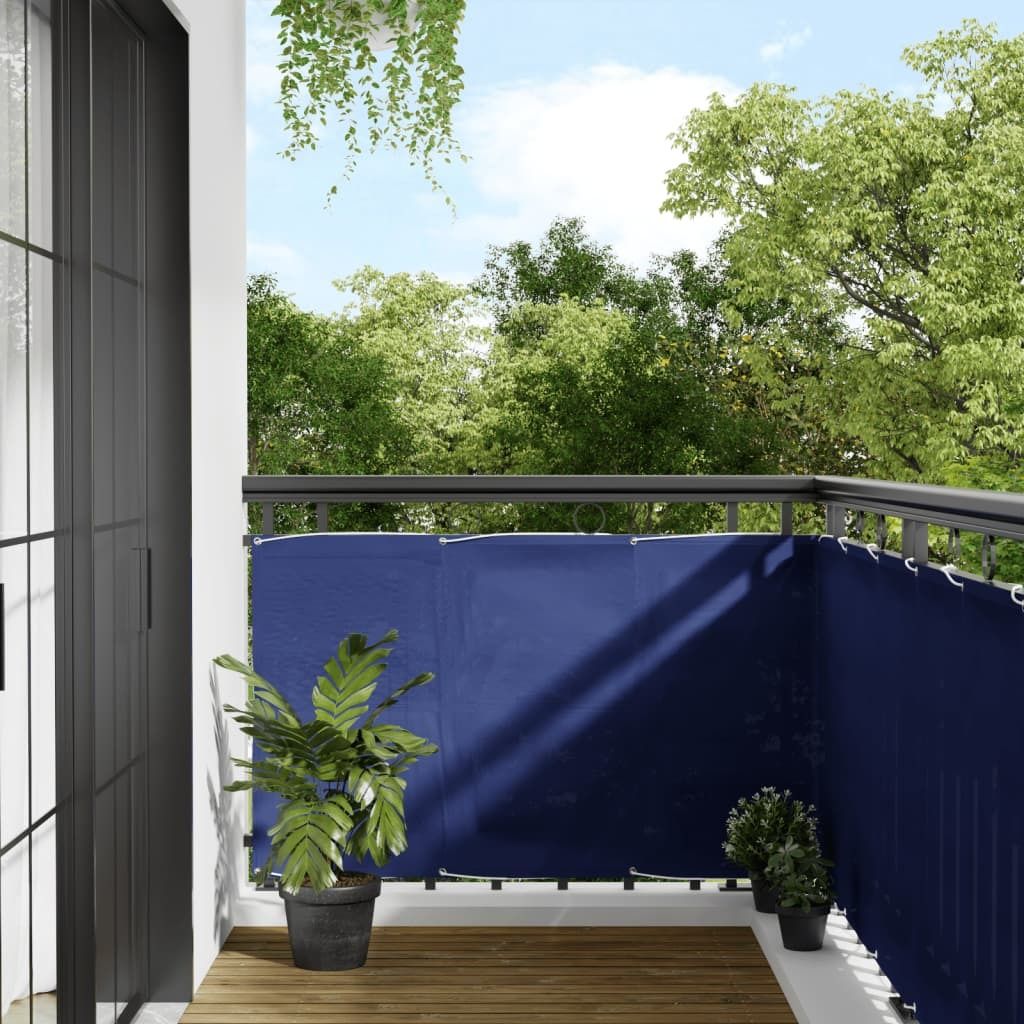 Balkon-Sichtschutz Blau 90x800 cm 100 % Polyester-Oxford - Sonnensegel 4000285