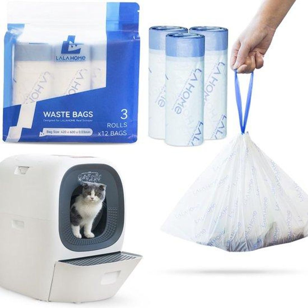 Automatische Kattenbak-Versorgung, Selbstreinigend, 36 Stück, Ersatz für Müllsäcke
