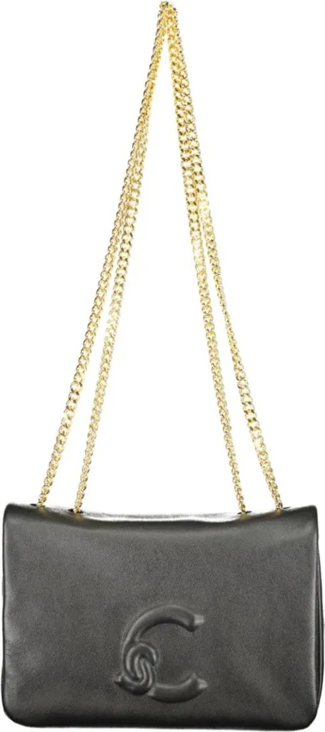 Sac en cuir lisse Coccinelle e5ss5520101 avec chaîne dorée chic
