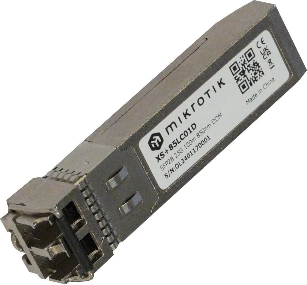 Module Transceiver SFP28 25G Multi-mode pour Réseau Fibre Optique LC