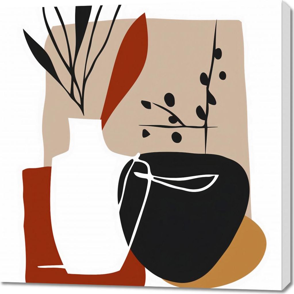 Bild 90x90cm Natürliche Überlegung