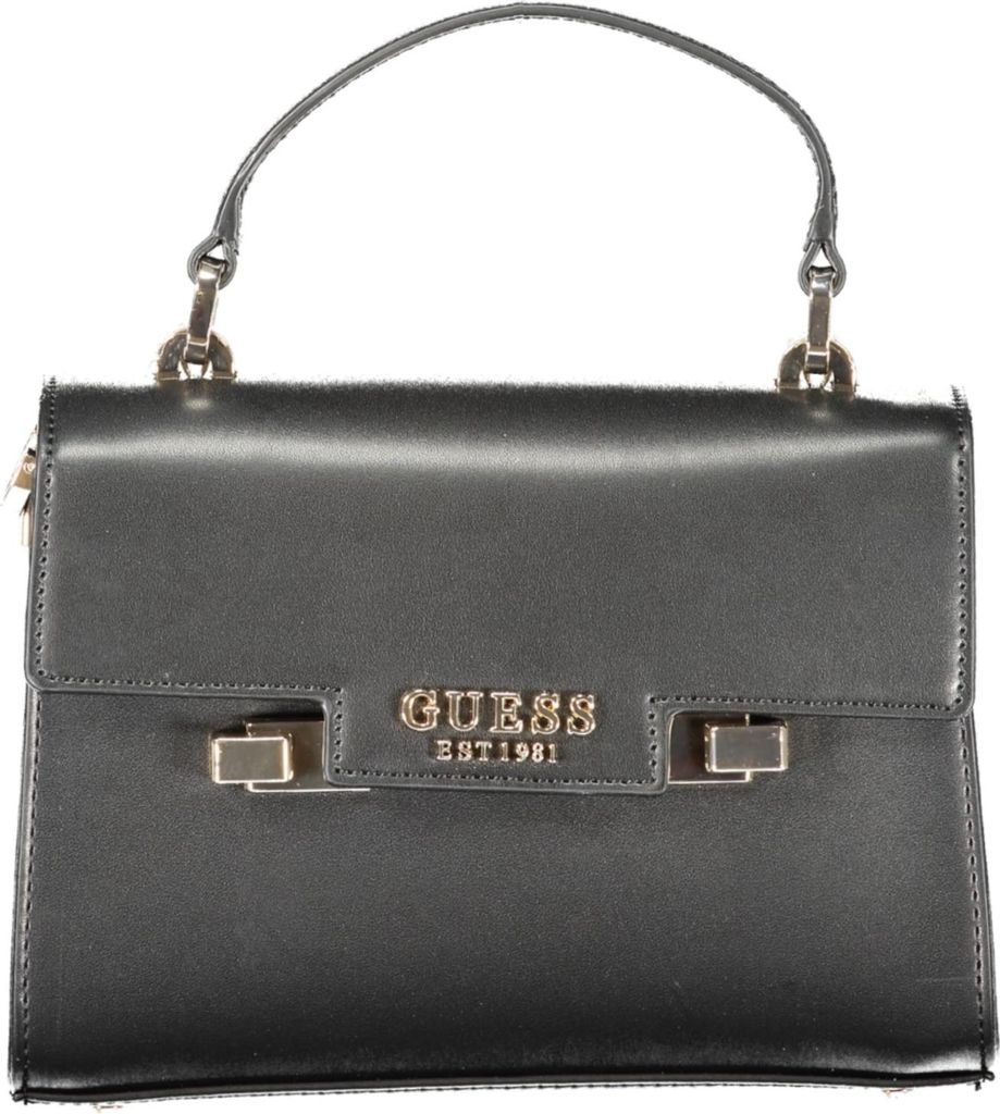 Stylische Schwarze Damentasche mit Einzigartigen Details & Viel Stauraum