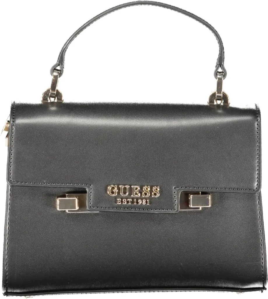 Sac noir élégant avec détails uniques - Grand rangement femme pratique