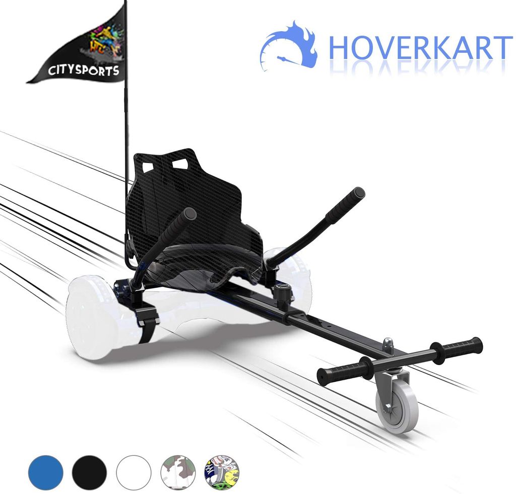 Hoverboard Kart UNI-SUN Hoverboard Sitz hoverkart Für self-Balancing Scooters Elektro Go-Kart Sitze längenverstellbar Kompatibel mit Allen Hoverboard-Karts-Erwachsene und Kinder 6,5/8,5/10 Zoll 