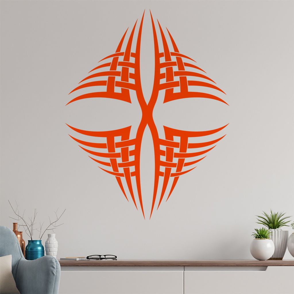 Tribal X spitz Wandtattoo in 6 Größen - Wandaufkleber Wall Sticker - Dekoration, Küche, Wohnzimmer, Schlafzimmer, Badezimmer