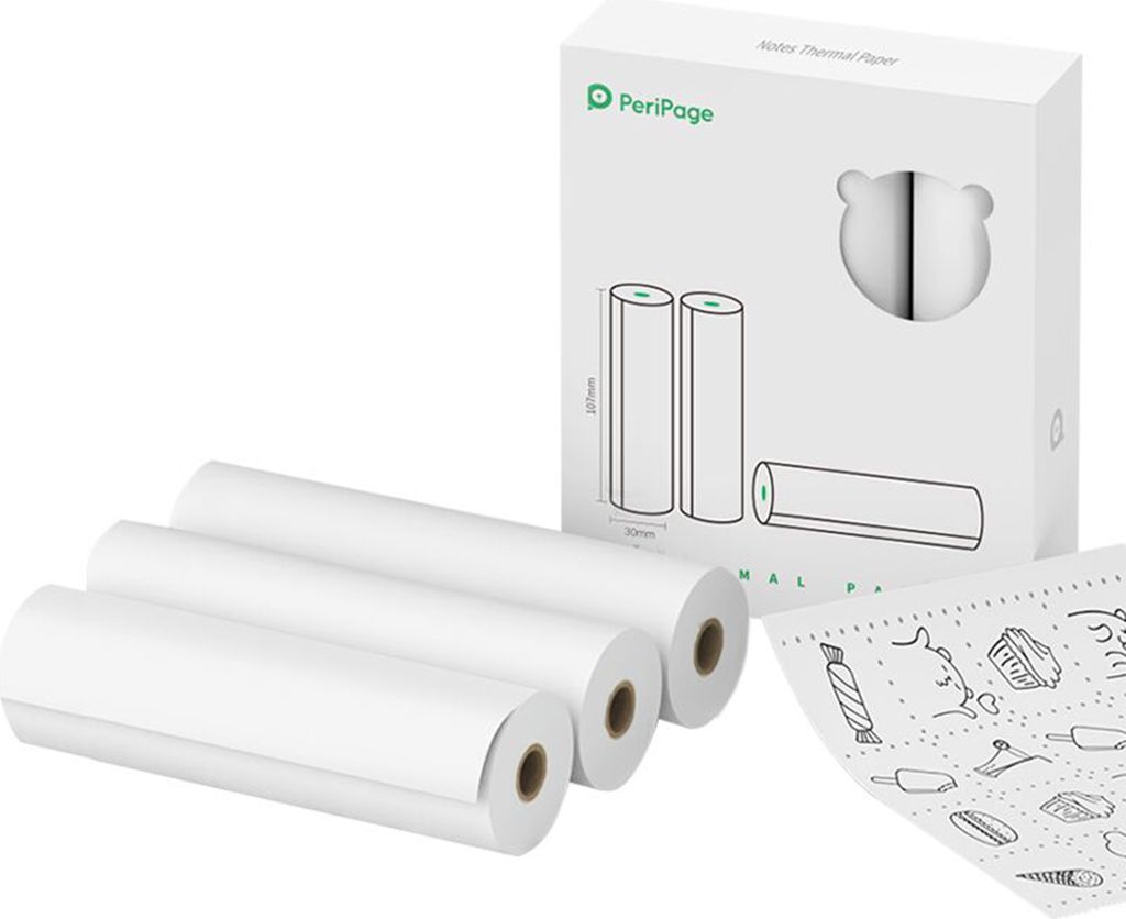 PeriPage 107 x 30 mm Informacje: Rolka papieru termicznego Zdjęcie produktu 