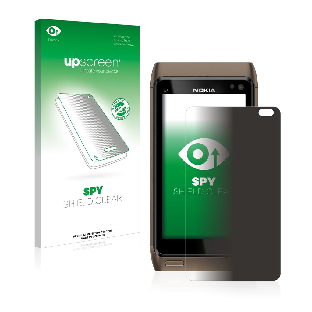 Für Nokia n8 Sichtschutzfolie Schutzfolie upscreen Anti-Spy Privacy Sichtschutz Blickschutz Display Schutz Folie Blaulichtfilter