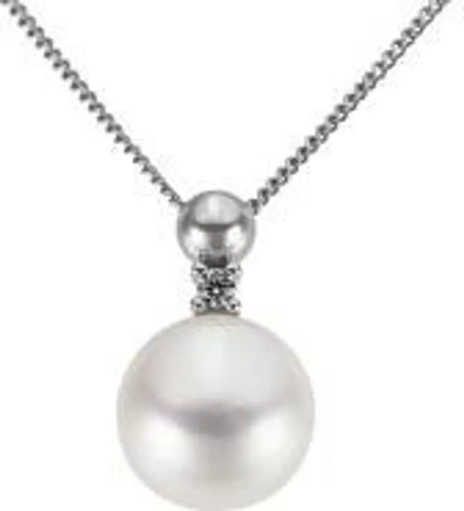 Collier Pendentif Diamant et Or Blanc 585 - Bijou Femme de Qualité Or