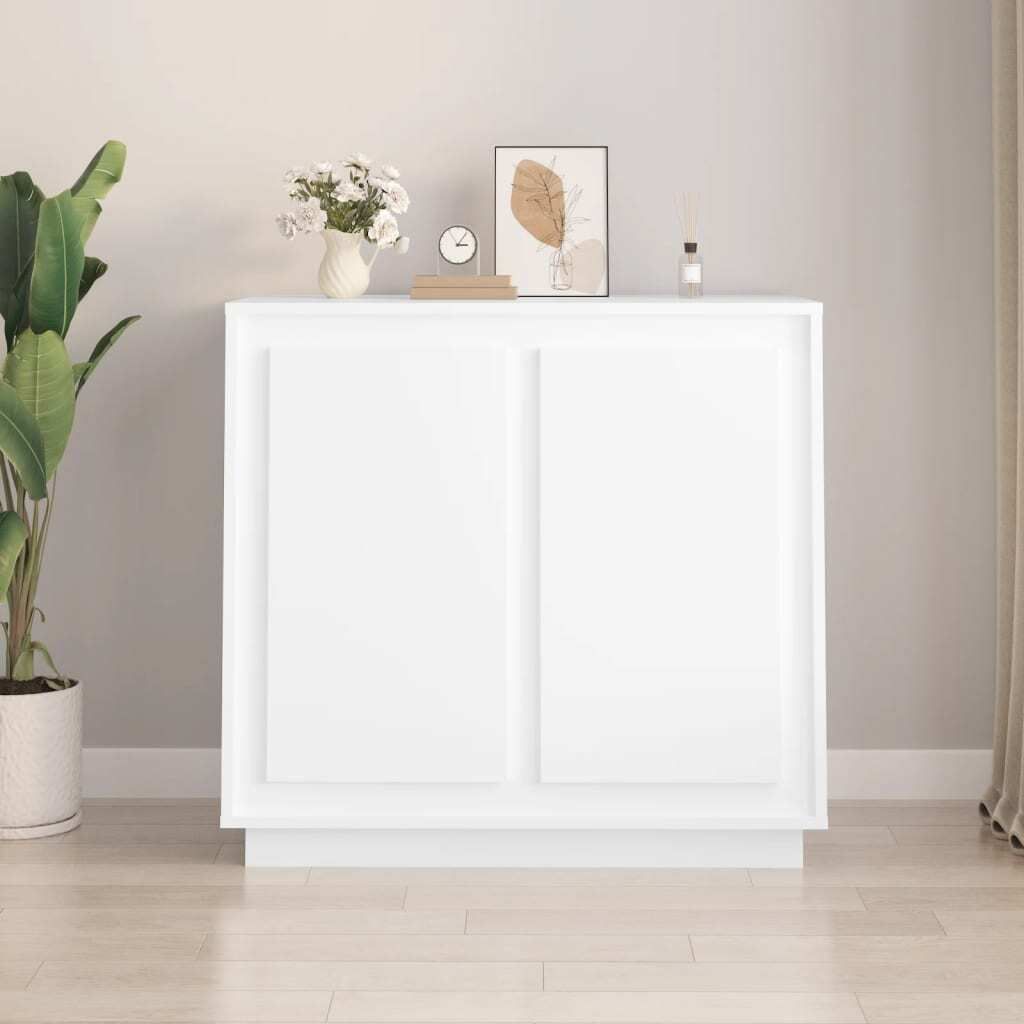 Maison Exclusive - Sideboard Weiß 80x34x75 cm Holzwerkstoff