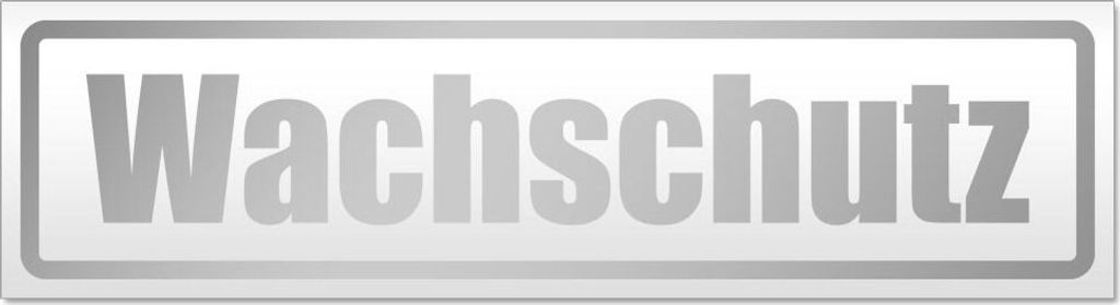 Wachschutz Magnetschild Schild magnetisch