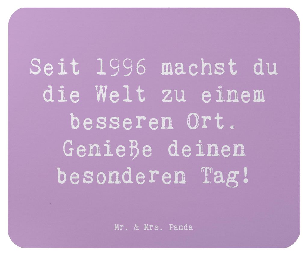 Mr. & Mrs. Panda Mauspad Spruch 1996 Geburtstag - Lavendeltraum - Geschenk, Mouse Pad, pc, Glückwunsch, Mousepad, Jahrgang, Geschenke für, comput...
