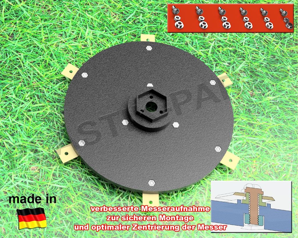 Set di 6 coltelli Messerscheibe, compatibile con i modelli Immagine del prodotto 