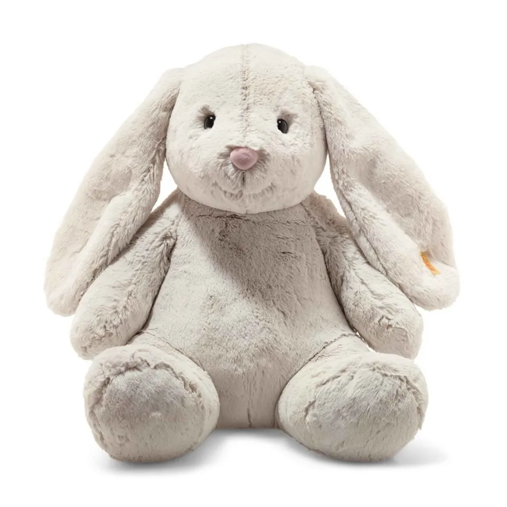 Steiff Peluche Hoppie Lapin Soft Cuddly Friends gris clair doudou 48 cm