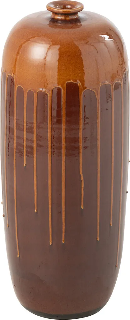Vase en Céramique Marron et Orange Petit Modèle J-Line Lee Terra