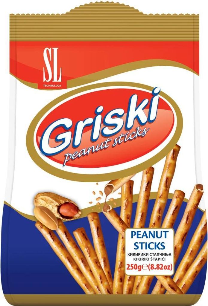 Swisslion - Griski - Salzstäbchen mit Erdnusscremefüllung - Produktbild 